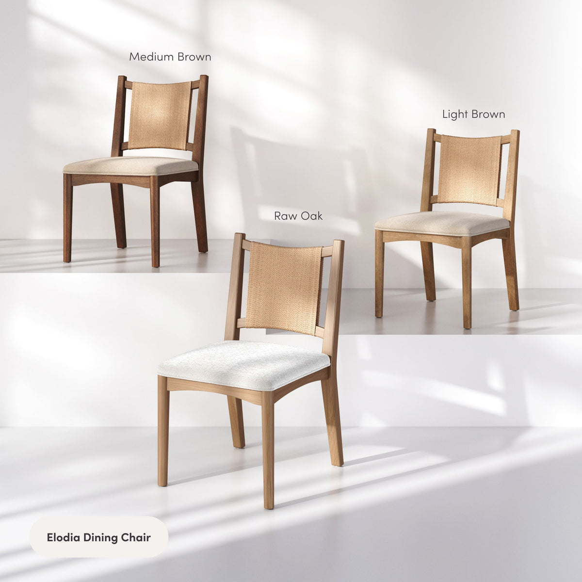 Arched Back Seagrass Dining Chair Medium Brown