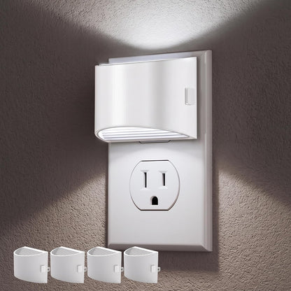 DORESshop Night Light, Night Lights Plug into Wall, Adjustable, 3000K | 3 Level Brightness Adjustable Night Light, Dusk to Dawn Sensor, Nightlights for Adults, Bedroom, Bathroom, Hallway, 2 packs