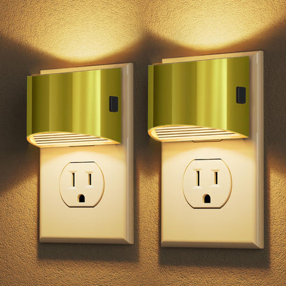 DORESshop Night Light, Night Lights Plug into Wall, Adjustable, 3000K | 3 Level Brightness Adjustable Night Light, Dusk to Dawn Sensor, Nightlights for Adults, Bedroom, Bathroom, Hallway, 2 packs