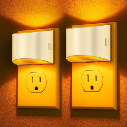 DORESshop Night Light, Night Lights Plug into Wall, Adjustable, 3000K | 3 Level Brightness Adjustable Night Light, Dusk to Dawn Sensor, Nightlights for Adults, Bedroom, Bathroom, Hallway, 2 packs
