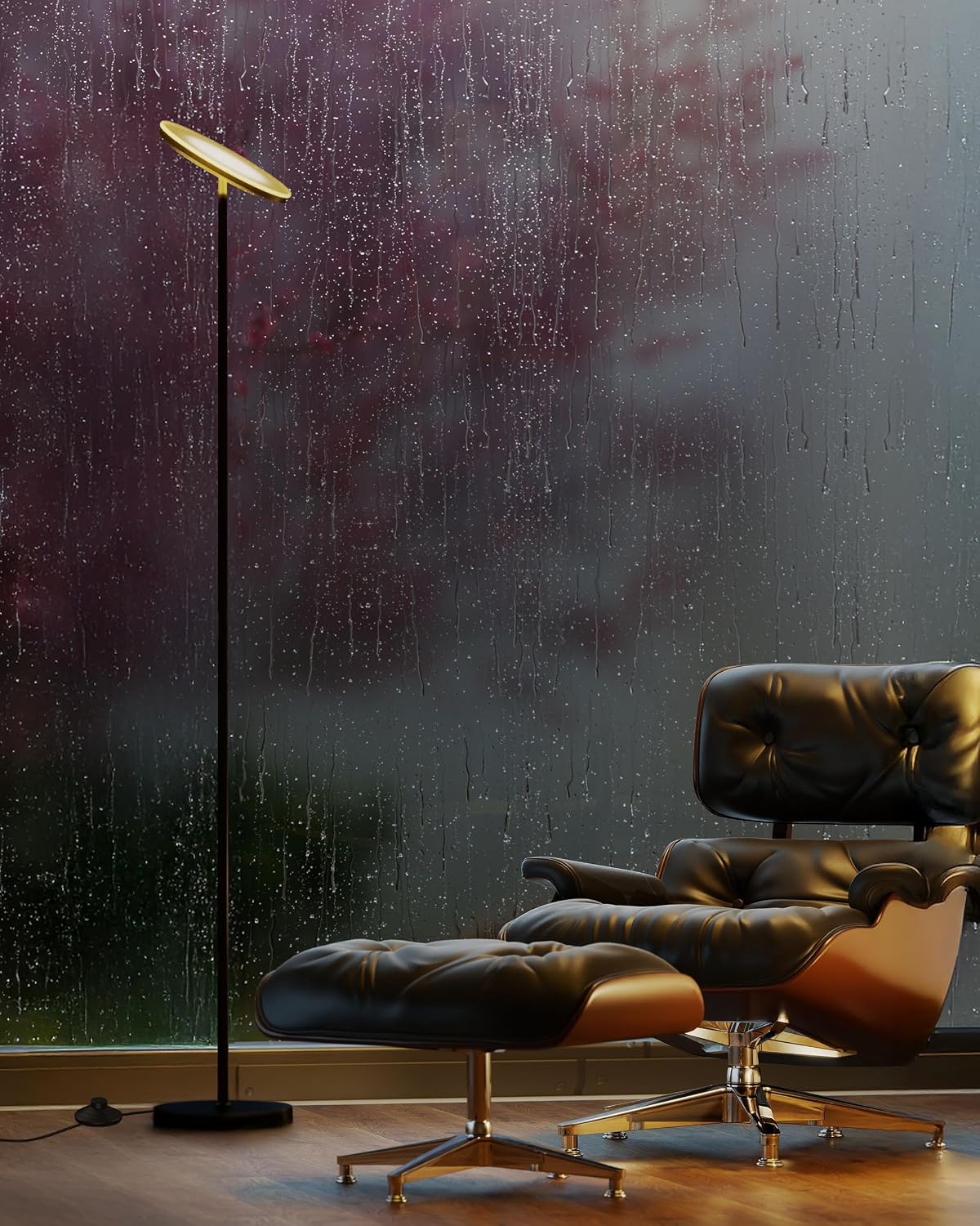 JOOFO LED Floor Lamp for Living Room, Torchiere Lamp with Compact Remote | 30W/3000LM Super Bright, 69 Tall, Stepless Dimming, 3 Color Temperatures, Timer & Memory, Standing Lamp for Bedroom & Office