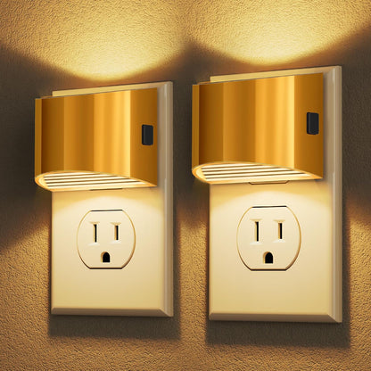 DORESshop Night Light, Night Lights Plug into Wall, Adjustable, 3000K | 3 Level Brightness Adjustable Night Light, Dusk to Dawn Sensor, Nightlights for Adults, Bedroom, Bathroom, Hallway, 2 packs