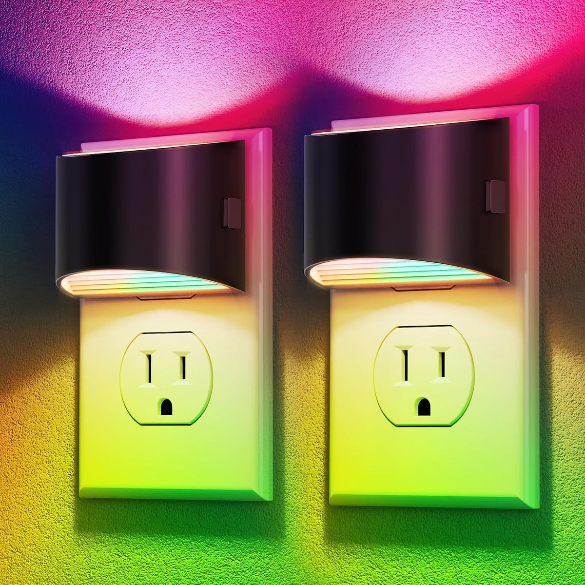 DORESshop Night Light, Night Lights Plug into Wall, Adjustable, 3000K | 3 Level Brightness Adjustable Night Light, Dusk to Dawn Sensor, Nightlights for Adults, Bedroom, Bathroom, Hallway, 2 packs