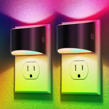 DORESshop Night Light, Night Lights Plug into Wall, Adjustable, 3000K | 3 Level Brightness Adjustable Night Light, Dusk to Dawn Sensor, Nightlights for Adults, Bedroom, Bathroom, Hallway, 2 packs