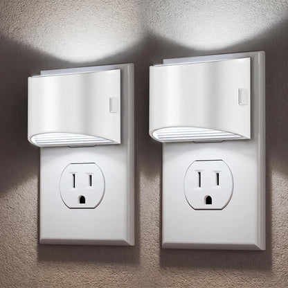 DORESshop Night Light, Night Lights Plug into Wall, Adjustable, 3000K | 3 Level Brightness Adjustable Night Light, Dusk to Dawn Sensor, Nightlights for Adults, Bedroom, Bathroom, Hallway, 2 packs