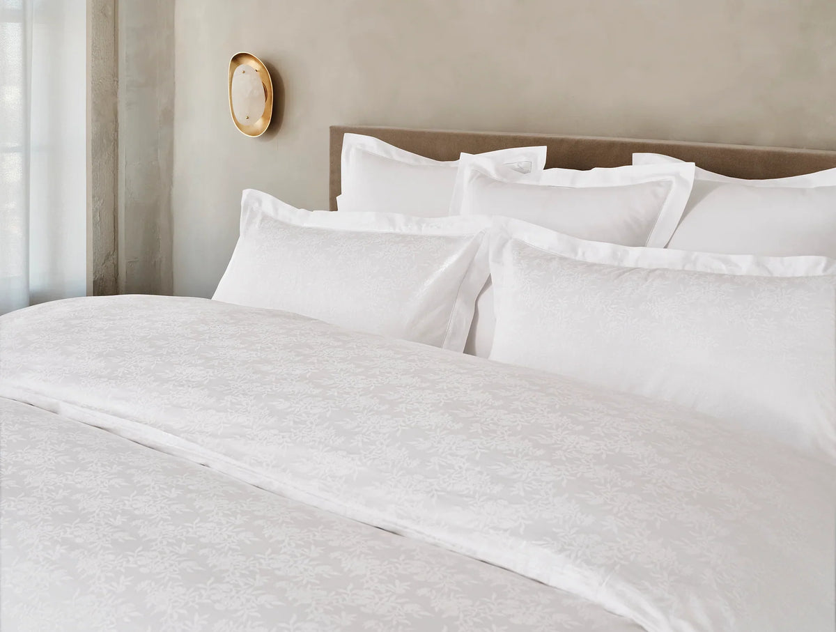 Heirloom Organic Sateen Jacquard Duvet Cover