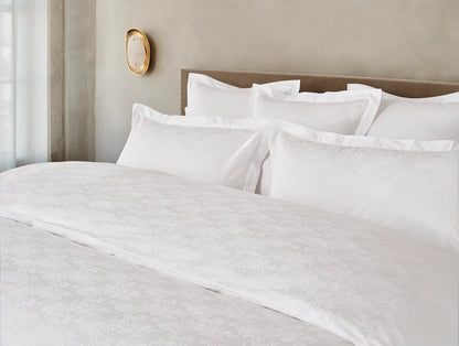 Heirloom Organic Sateen Jacquard Duvet Cover