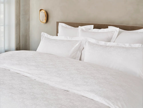 Heirloom Organic Sateen Jacquard Duvet Cover