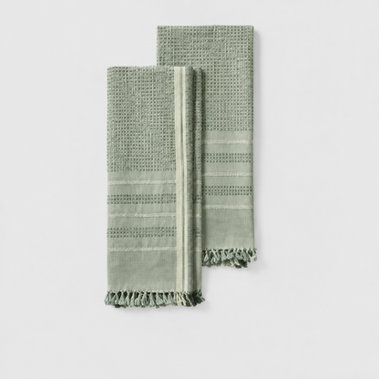 Bay Organic Hand Towels, Set Of 2